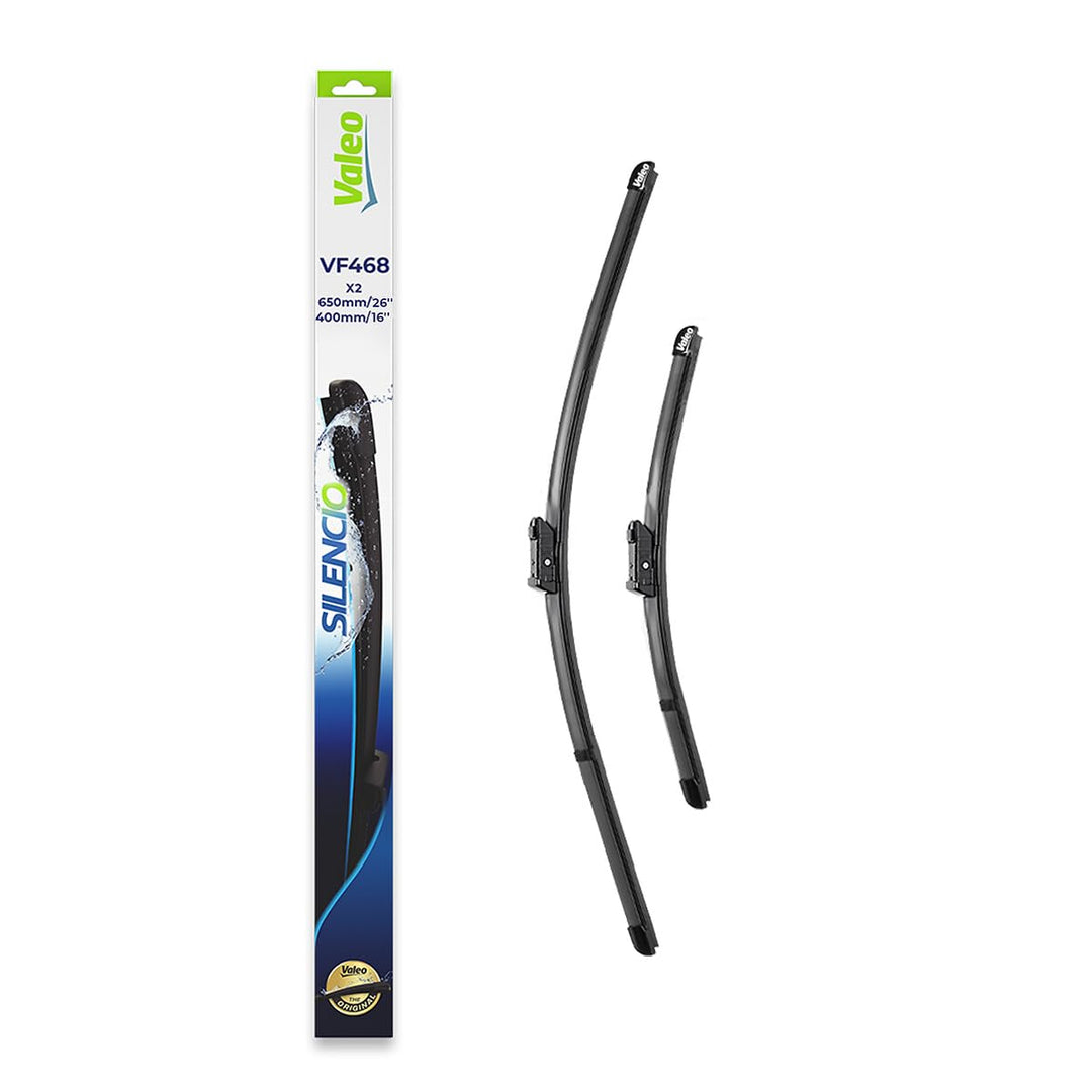 Valeo Silencio VF468 Wischerblatt 574668 Vorderansicht: 650mm / 400mm Menge Set 2 Einheiten Fahrerse