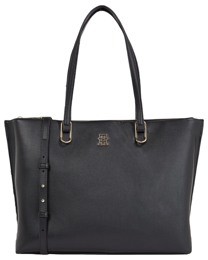 Tommy Hilfiger Damen Th Timeless Workbag Schulranzen Schwarz, Schwarz