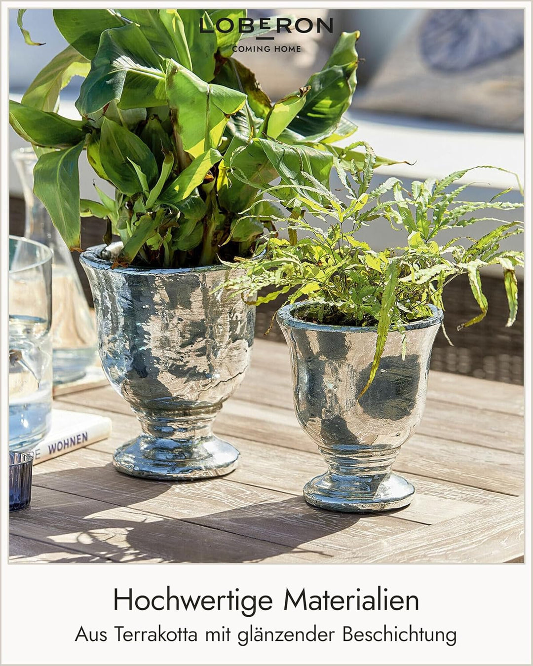 Loberon® Übertopf Set Banon | Blumentopf Set Aus Terrakotta | Ideal Für Zimmerpflanzen & Kräuter | I