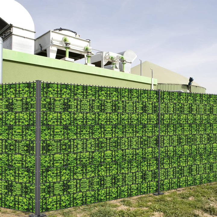 UISEBRT PVC Sichtschutzstreifen für Doppelstabmatten,35 m x 19 cm Doppelstabmattenzaun,Blickdichte Z