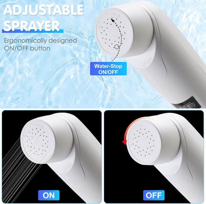 Tragbar Bidet Po Dusche, 2.5L Portable Elektrisch Bidet, Reise Bidet Handbrause für Damen Mann Kinde
