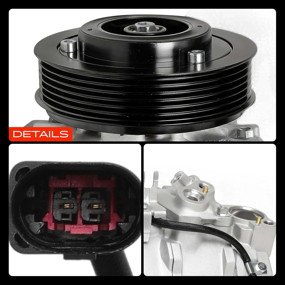 Frankberg Klimakompressor Klimaanlage Kompatibel mit A4 8E2 B6 8D2 B5 1997-2004 A4 Avant 8E5 B6 8D5