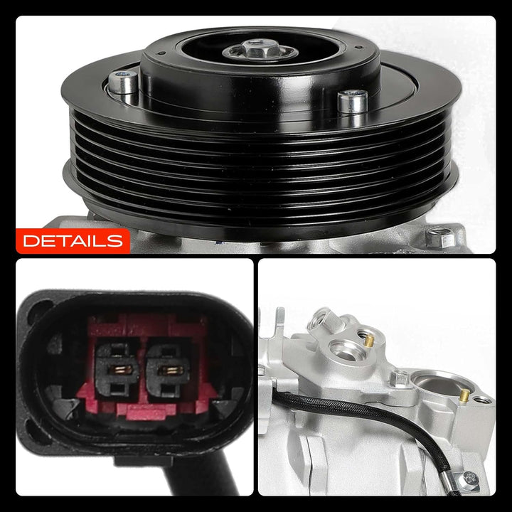 Frankberg Klimakompressor Klimaanlage Kompatibel mit A4 8E2 B6 8D2 B5 1997-2004 A4 Avant 8E5 B6 8D5