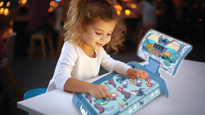Lexibook, Disney Stitch, Elektronischer Tischflipper, Action- und Reflexspiel für Kinder und Familie