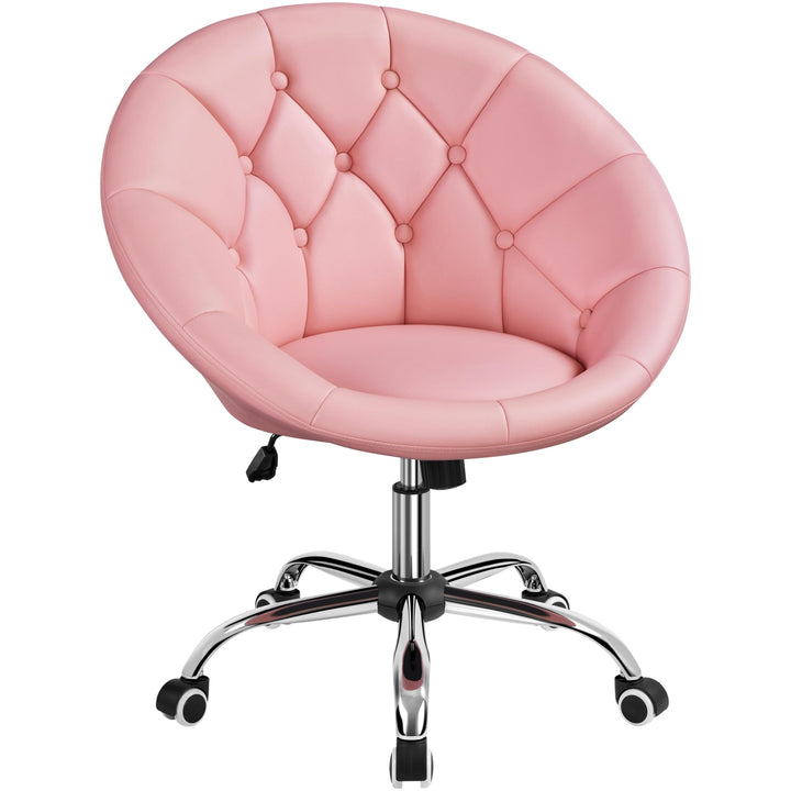 Yaheetech Schreibtischstuhl Ergonomischer Schminktisch Stuhl, Bürostuhl, höhenverstellbar Bürosessel
