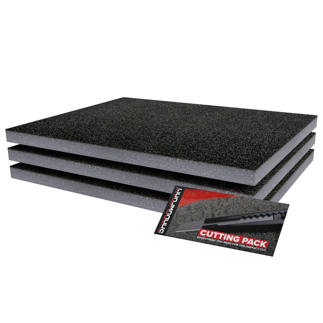 Shadow Foam, grau, Schutz für grauen Werkzeugkoffer, Verpackungsausrüstung., grau