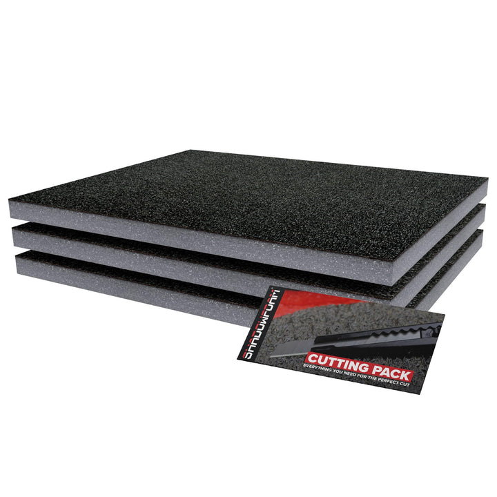 Shadow Foam, grau, Schutz für grauen Werkzeugkoffer, Verpackungsausrüstung., grau