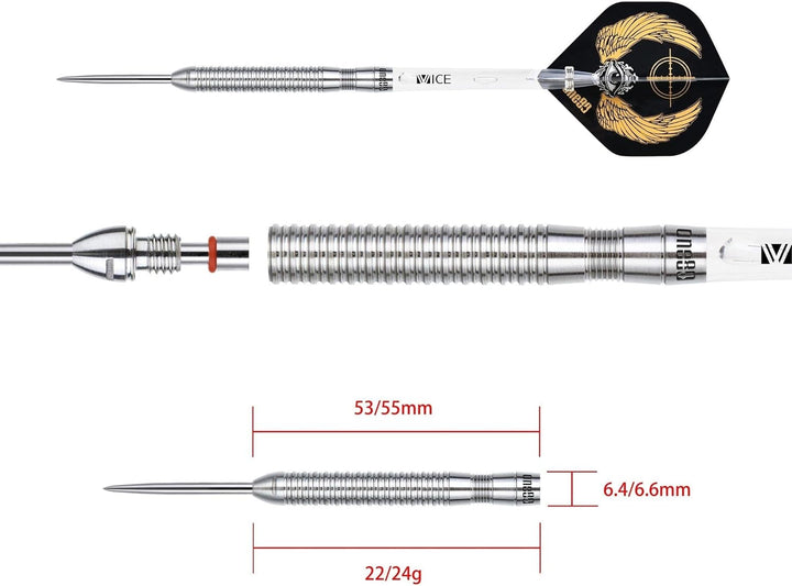ONE80 Steel Darts R2 Revolution R2 Interchange Re-negade 2,35 mm Point VHD Steeltip Dart Steeldart m