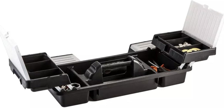 NEO TOOLS Profi Werkzeugkasten 21" (54.7 x 27.1 x 27.8cm) Organizer, Verschliessbare Fächer aus Poly