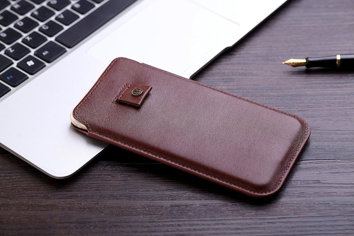Cronus & Rhea® | Luxus Smartphone Tasche mit Zugband aus exklusivem Leder (Athena) | Hülle - Etui -