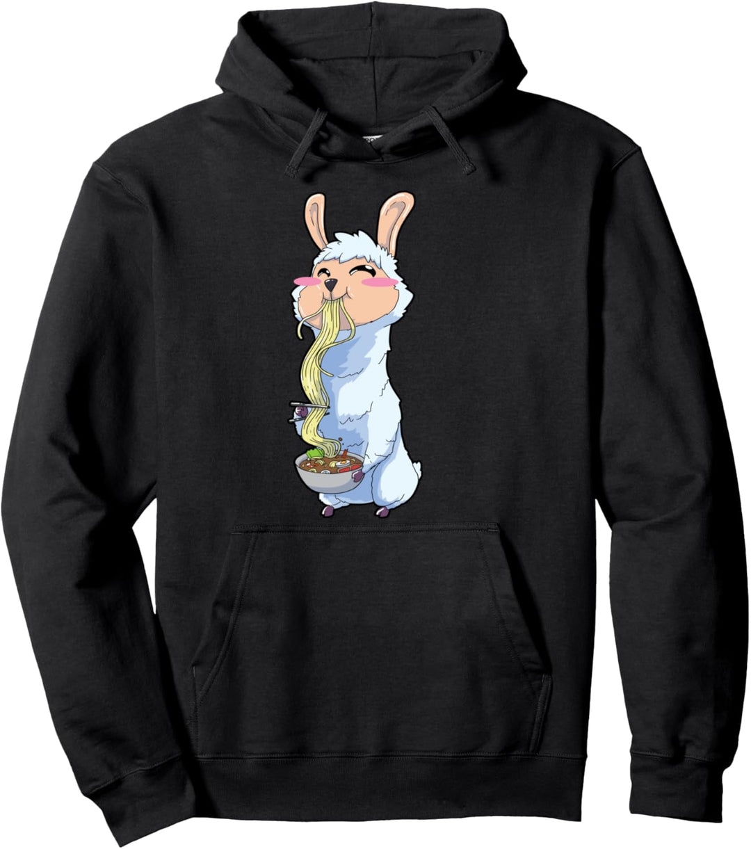 Lama Ramen Kawaii Pullover Hoodie