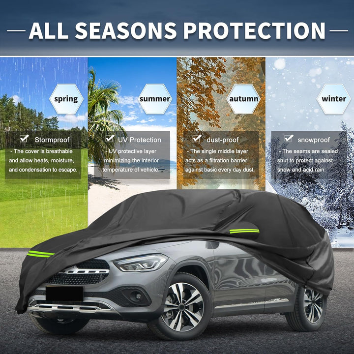 Autoabdeckung für Mercedes-Benz GLA 2013-2023 210D-PU Outdoor Vollabdeckung Ganzjahres-Wasserdicht W