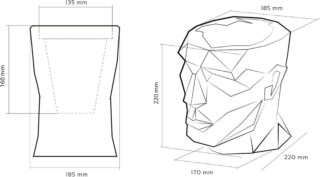 concrette Blumentopf Blumenkübel Zement-Pflanzkübel Übertopf aus Beton Apollo Ø 14 cm | 17 Farben Ø