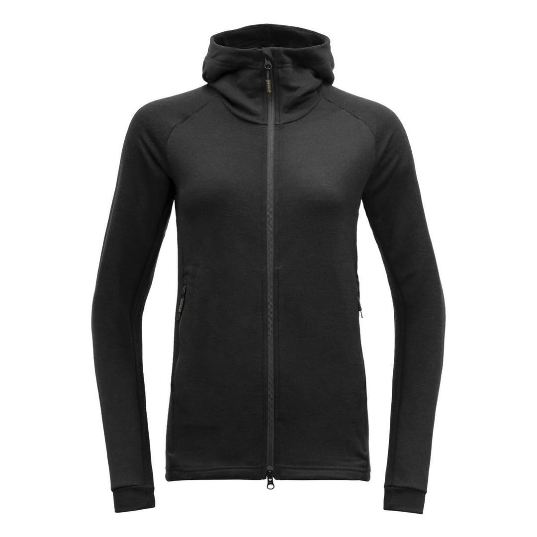 Devold Nibba Merino Jacket Hood Woman S Caviar, S Caviar