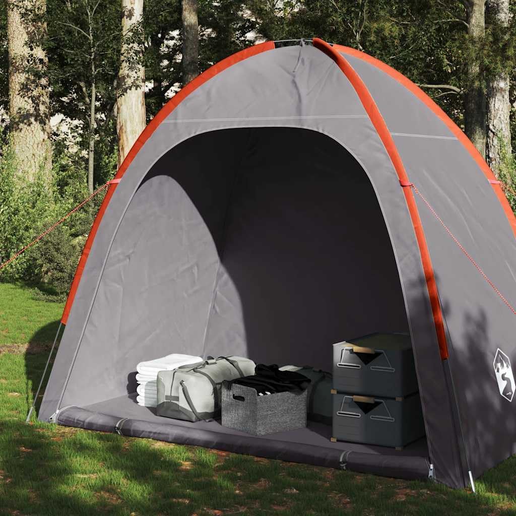 vidaXL Beistellzelt Beistellzelte Lagerzelt Grau und Orange 200 x 163 x 190 cm, Grau und Orange 200