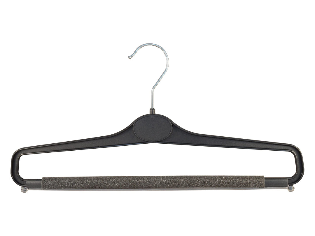 Hosenbügel mit Schaumstoff, 40 cm, schwarz, WS23SCHb, 20 Stück | Kleiderbügel für Hosen, NEU
