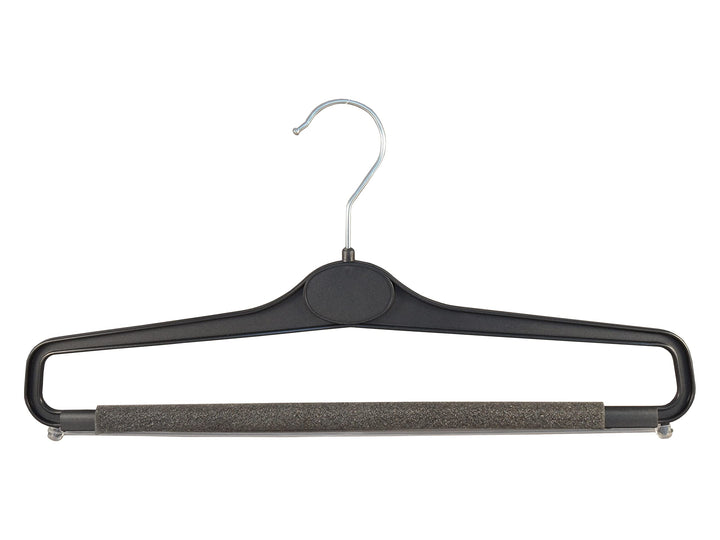 Hosenbügel mit Schaumstoff, 40 cm, schwarz, WS23SCHb, 20 Stück | Kleiderbügel für Hosen, NEU