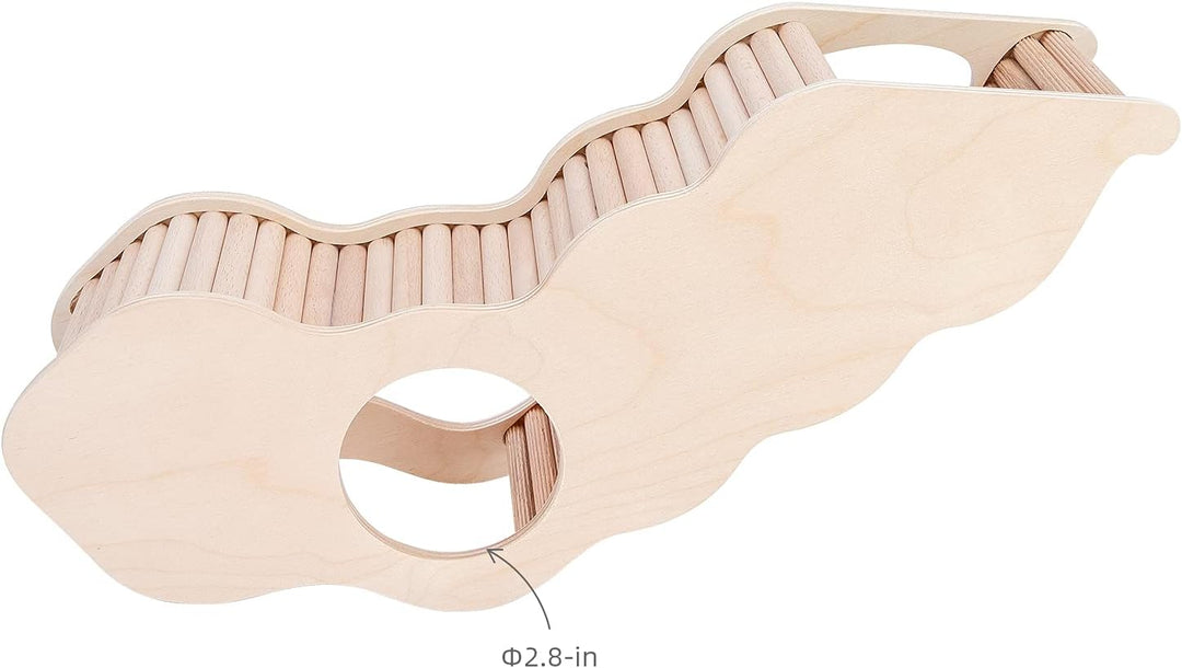 Niteangel Hamsterhaus mit Kletterleiter für Hamster, Rennmäuse, Mäuse oder ähnlich grosse Haustiere