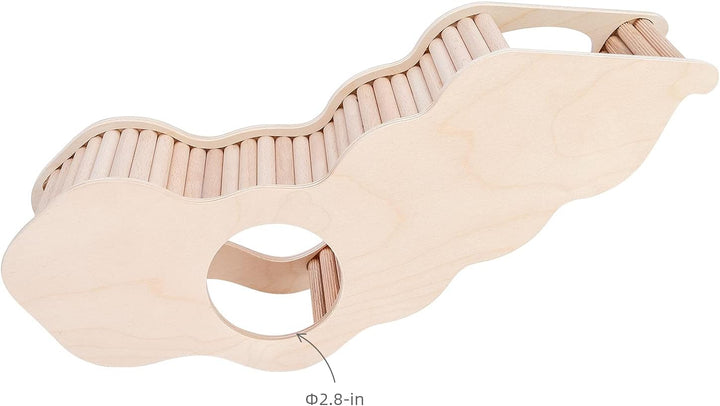 Niteangel Hamsterhaus mit Kletterleiter für Hamster, Rennmäuse, Mäuse oder ähnlich grosse Haustiere