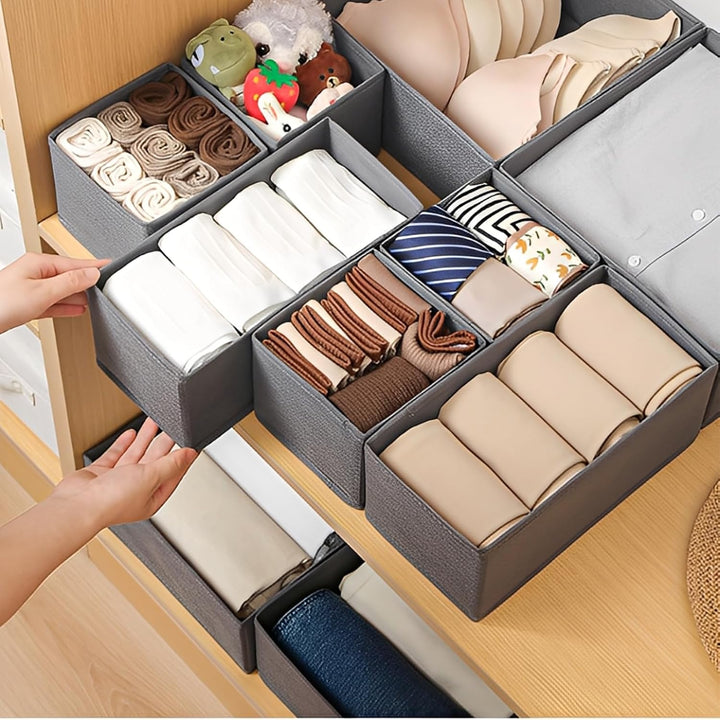 STARVAST 8 Stück Kleiderschrank Organizer Schubladen Ordnungssystem Faltbare Stoff Aufbewahrungsbox