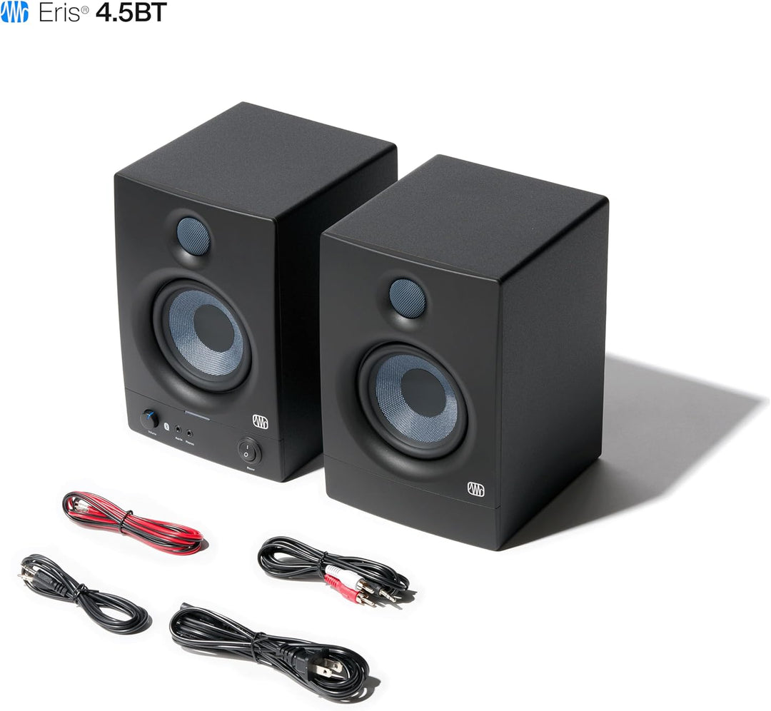 PreSonus Eris 4.5BT Gen 2 – 4.5" Desktop-Aktivlautsprecher mit Bluetooth für Multimedia, Gaming und