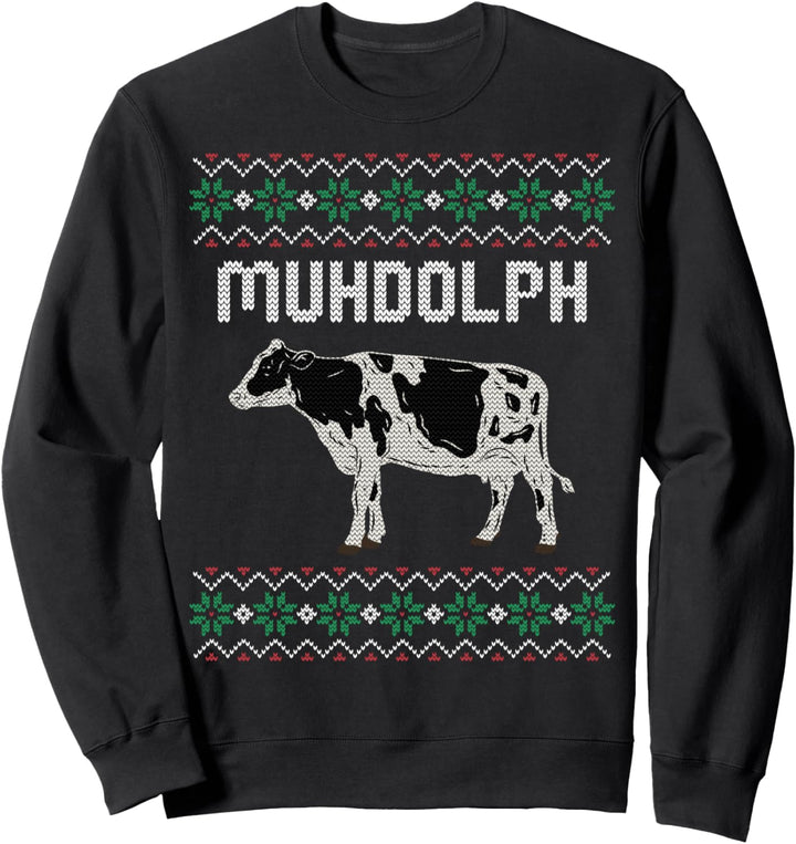 Ugly Christmas Sweater Landwirt Rinder Weihnachten Geschenk Sweatshirt