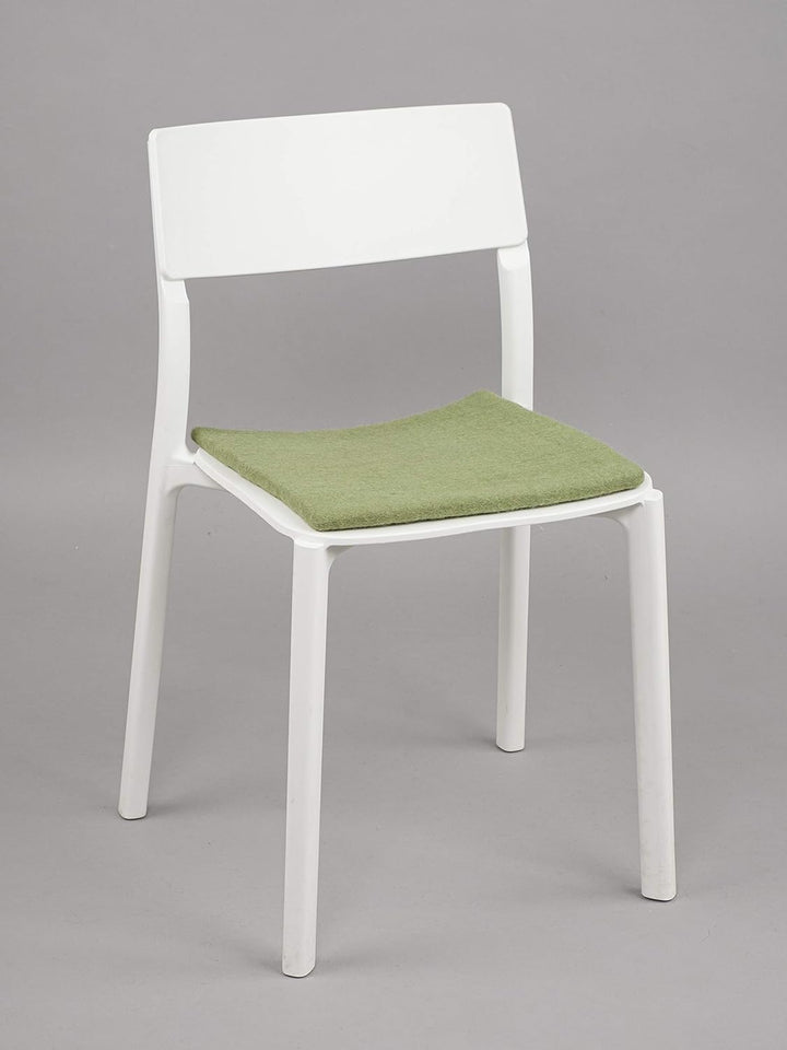myfelt Flache Filz-Sitzauflage/Stuhlauflage - Kaspar - quadratisch, 36x36 cm, Dunkelgrün, Dunkelgrün