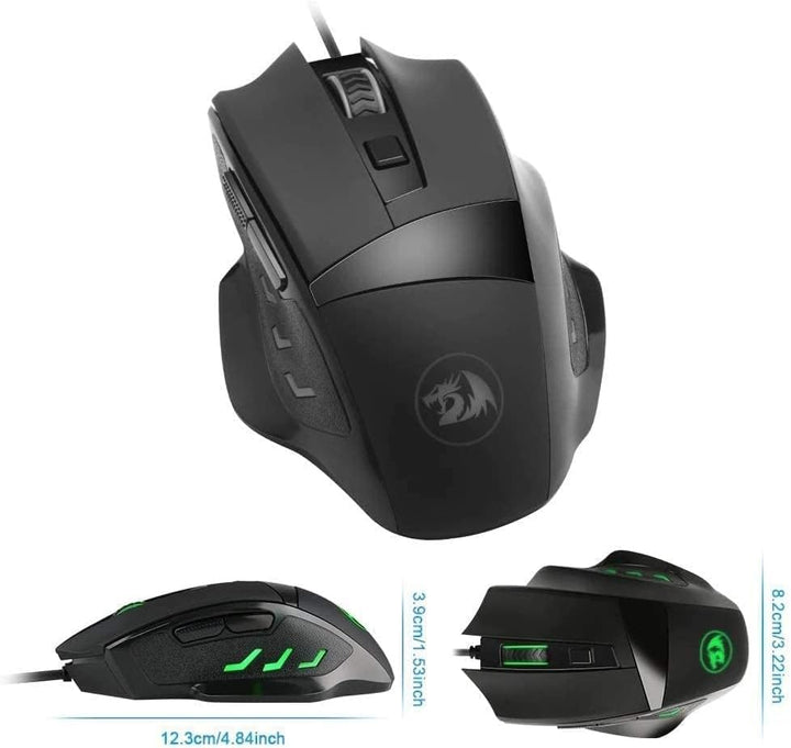 Redragon Gamer Phaser (M609) 6 Buttons 3200dpi Optical Wired USB LED Backlight 4 Colors DPI Level