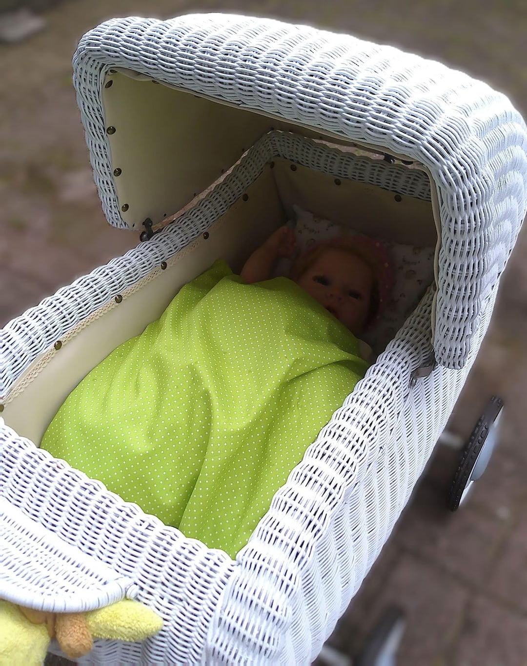 Puppen Wendebettwäsche Fabelwesen, Skandinavisches Design (Decke 40 h x 34 b, Kissen 17h x 22 b), De
