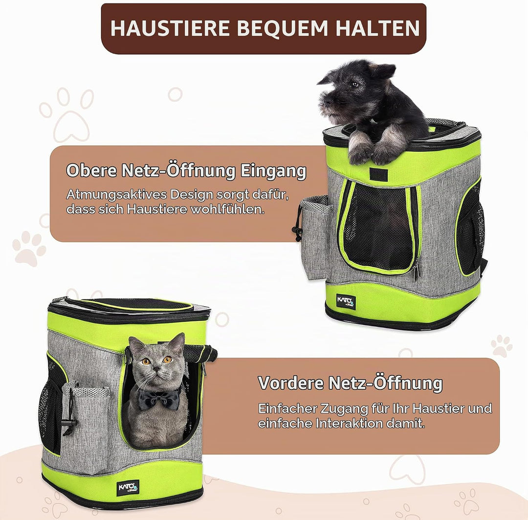 Kritter Planet Haustier-Rucksack mit Mesh-Fenster, atmungsaktive und Faltbare Hundetasche für Hunde