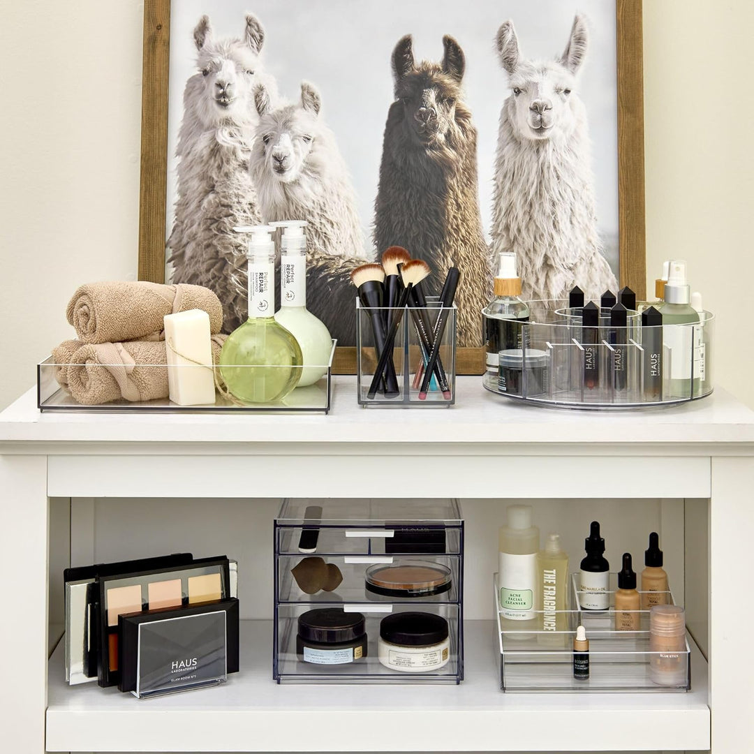 iDesign Make-up Organizer, Schmink Aufbewahrung mit 3 Schubladen aus der Signature Series by Sarah T