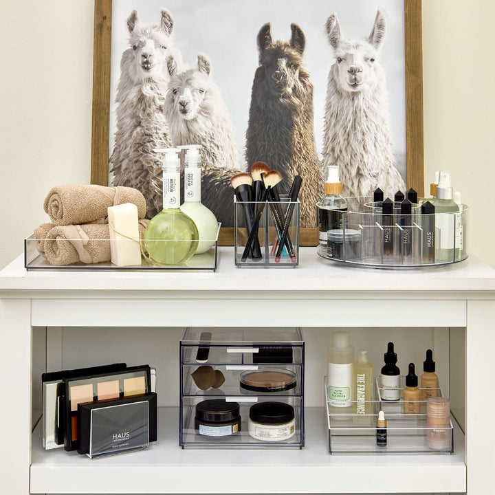 iDesign Make-up Organizer, Schmink Aufbewahrung mit 3 Schubladen aus der Signature Series by Sarah T