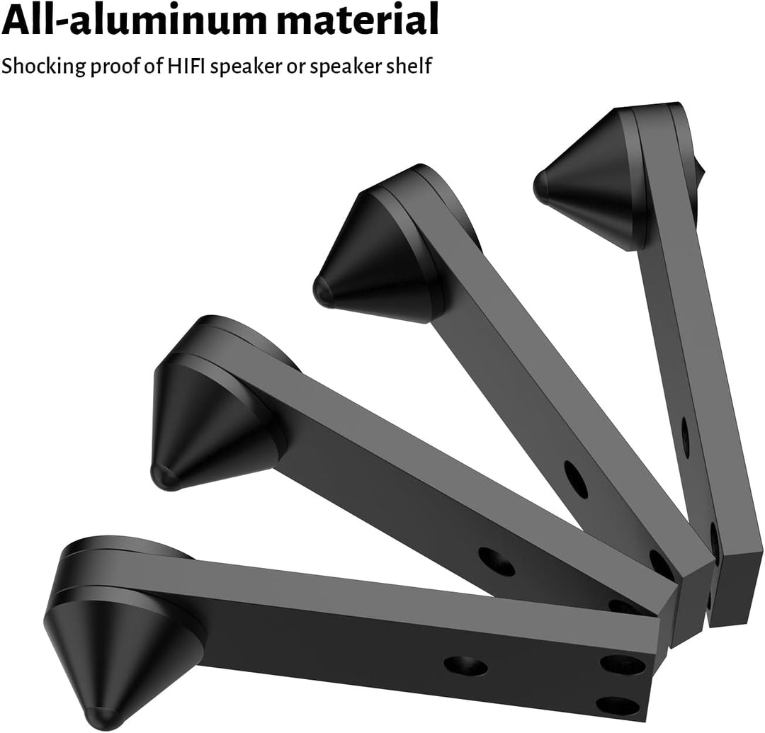4 Stücke Lautsprecher Spikes Aluminium Spike Absorber Isolation Lautsprecher Spike Ständer,Stossfest