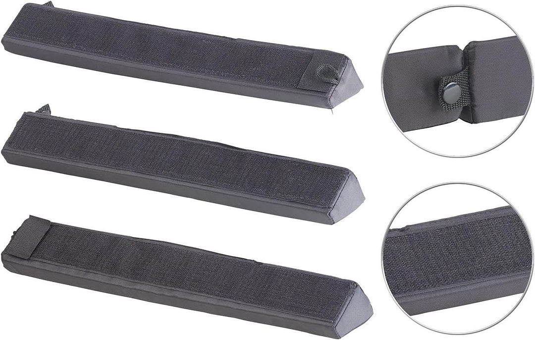 PEARL Kofferraum Halterung: 2er Pack Kofferraum-Gepäckfixierung aus Schaumstoff/Nylon,3-teilig (Befe