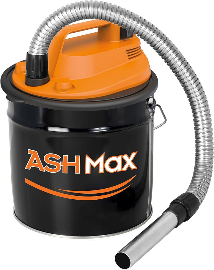 RIBIMEX PRCEN015, ASHMax Aschesauger, 1000 W, 18 L, Orange und Schwarz Single