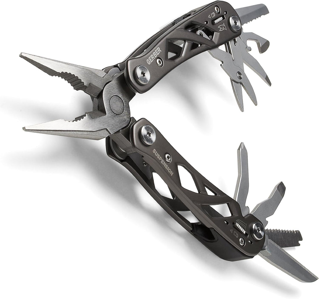 Gerber Multifunktionswerkzeug mit Nylon-Scheide und 12 Funktionen, Suspension Multi-Tool, 1003720 12