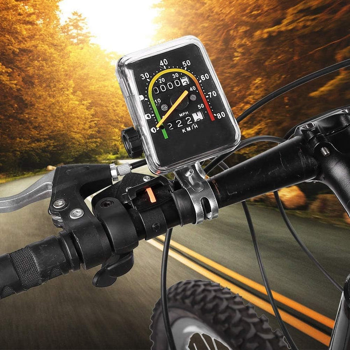 Dilwe Mechanischer Kilometerzähler, Fahrrad-Tachometer Computer Mountainbike-Codetabelle Wasserdicht