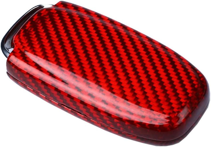 Kwak's Autoschlüssel Abdeckung für Audi ，Fall Halter Glasfaser 3 Taste Car Key Case Kompatibel für A
