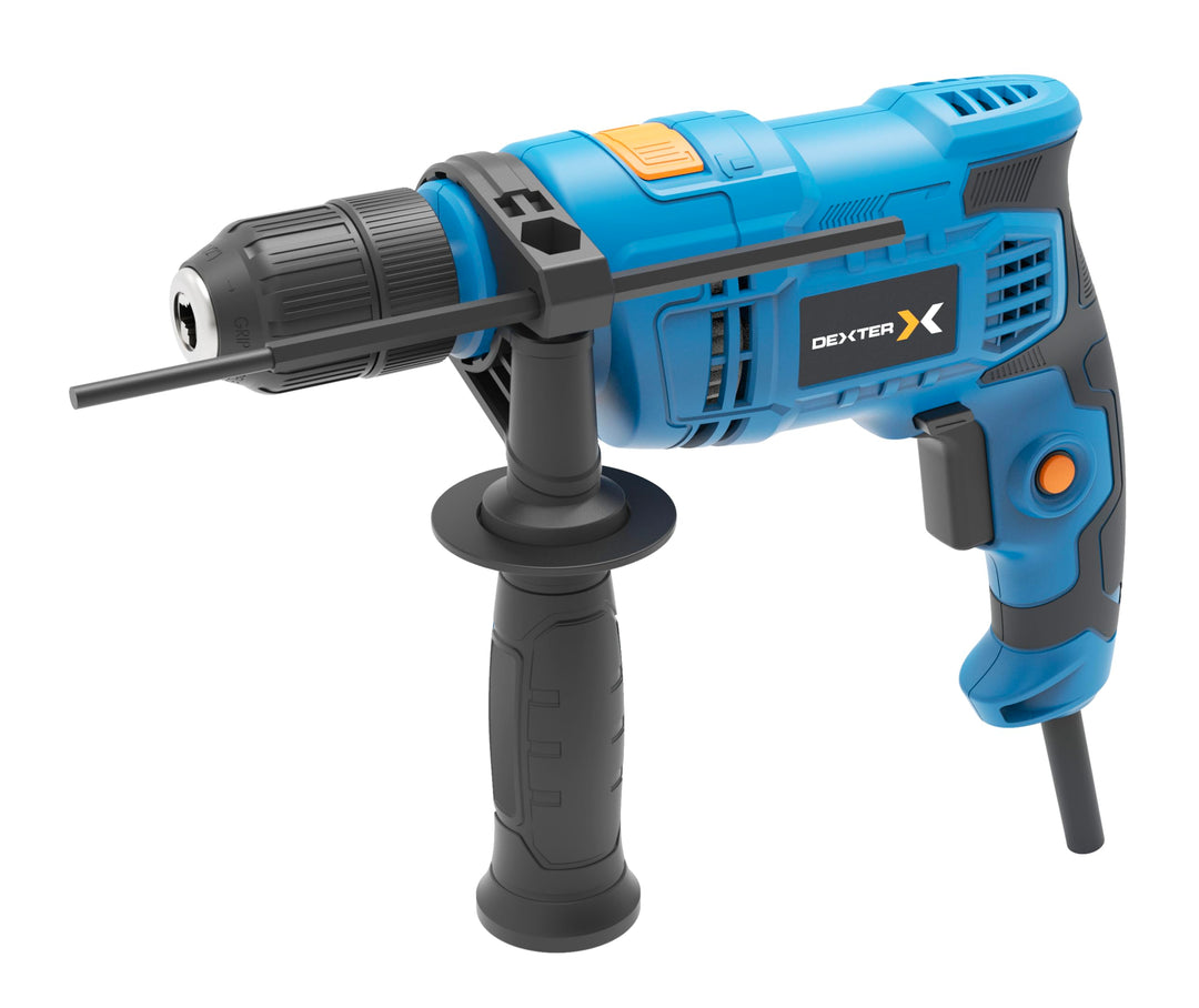 DEXTER - Schlagbohrer - Bohrmaschine - Handbohrmaschine - 650W - 44800 SPM - Auto-lock Ø13 mm - Tief