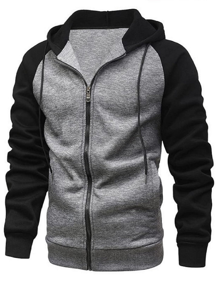 YawYews Sweatjacke Herren Zipper Hoodie Kapuzenjacke Herren Sweatjacke Mit Kapuze Sweatshirt Jacke R