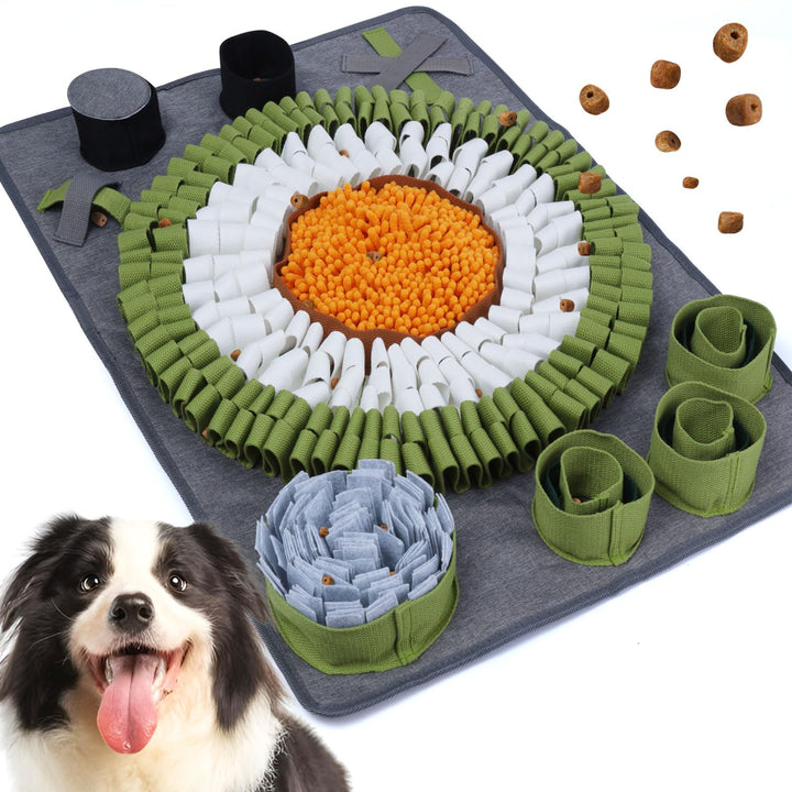 Hund Schnüffelteppich, Schnüffelteppich für Hunde Waschbar Schnüffelmatte Trainingsmatte Riechen Tra