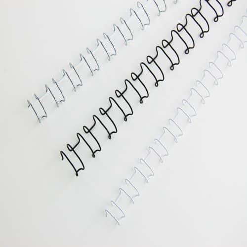 GBC 445516 MultiBind Drahtbinderücken, 10mm, silber, 100 Stück silber 10mm, silber 10mm