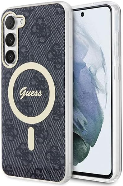 GUESS GUHMS23SH4STK Hülle für S23 S911 Schwarz hardcase 4G