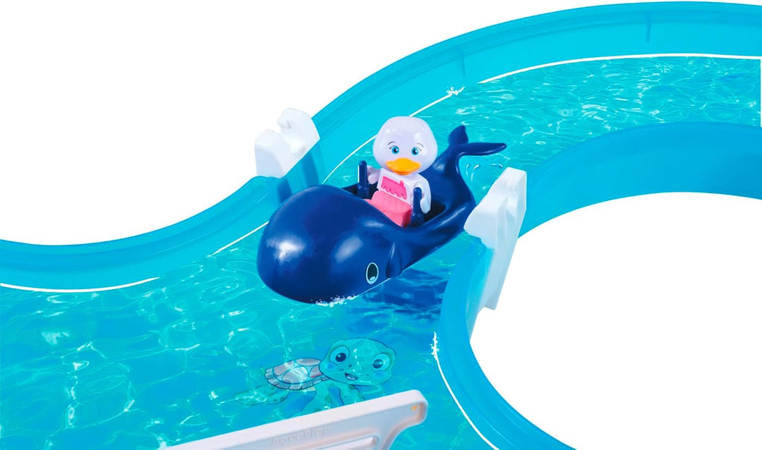 AquaPlay Meerjungfrau Wasserbahn - Outdoor-Wasserspiel mit Bahn, Boot und 2 Spiel-Figuren in Meerjun