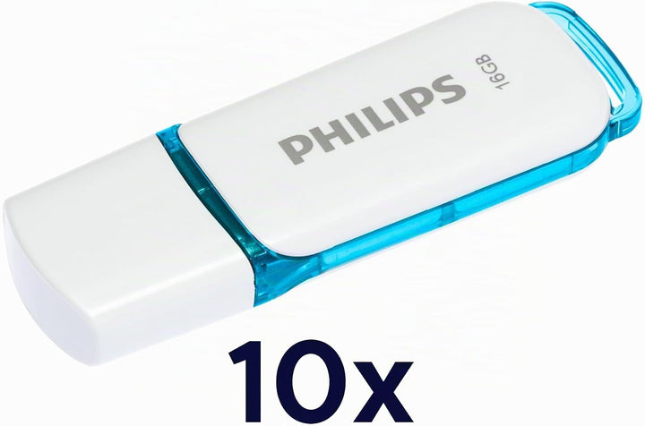 Philips Snow Edition 2.0 USB-Flash-Laufwerk USB-Stick 10x 16GB für PC, Laptop, Computer Data Storage