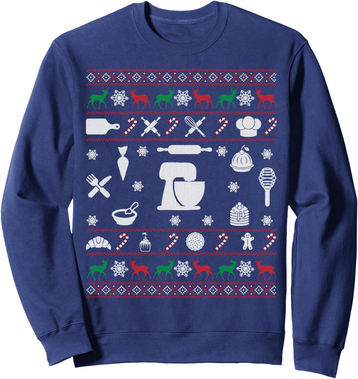 Funny Cookie Baking Ugly Christmas Sweater Gift for Baker Sweatshirt