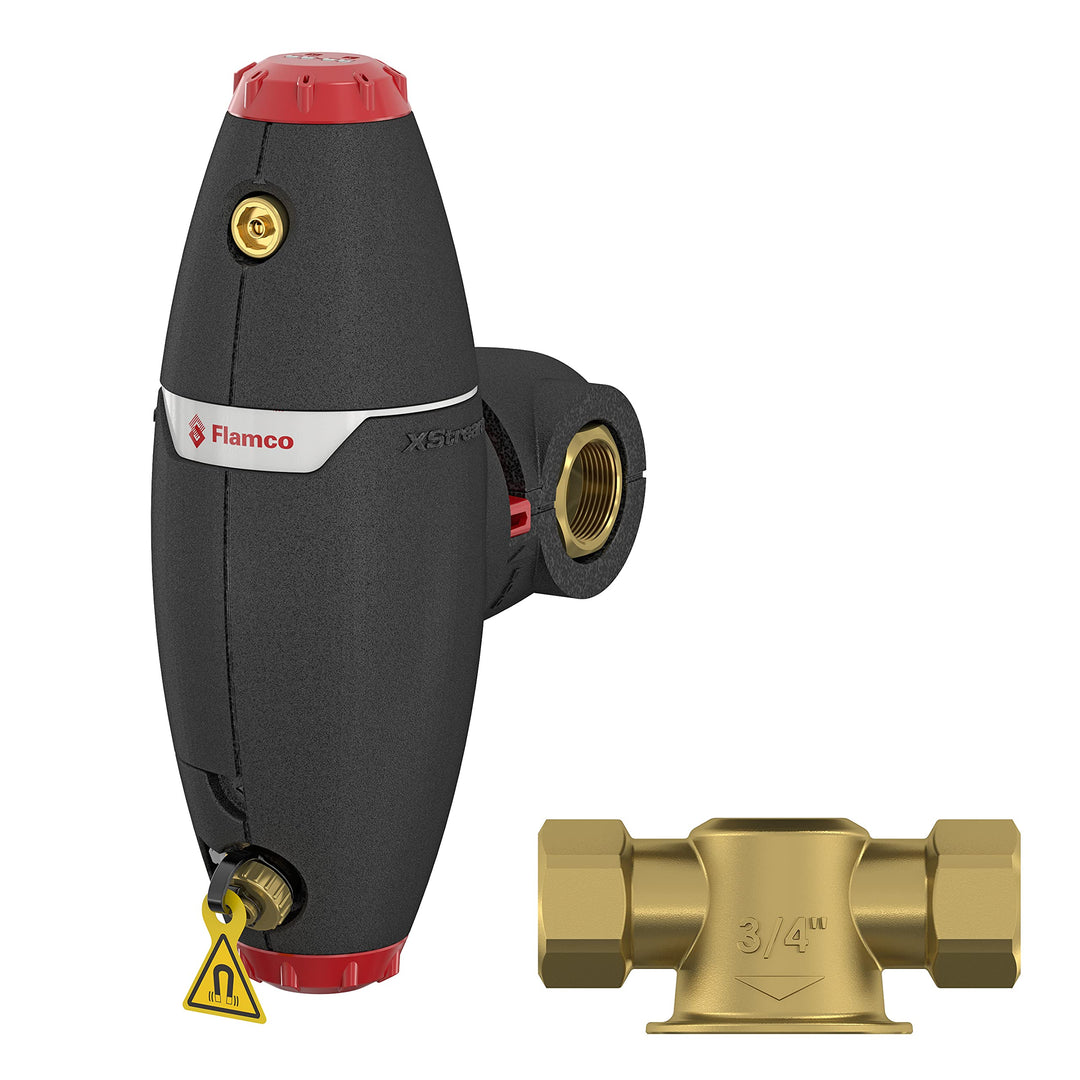 Flamco XStream Vent-Clean G 1 1/4" M Luftabscheider und Schlammabscheider für Heizung- 11082 1¼ M Me