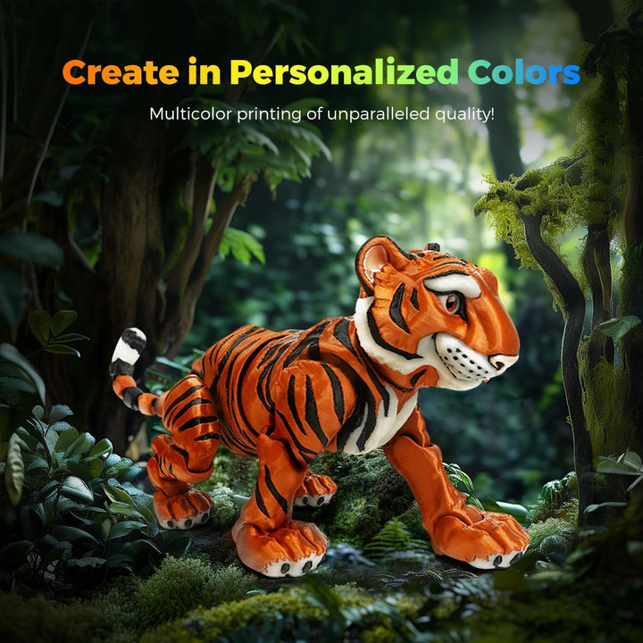 FLASHFORGE AD5X Multimaterial-3D-Drucker Mehrfarbendruck, 600mm/s Geschwindigkeit 1-klick Druck mit