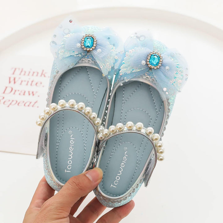LOBTY Mädchen Prinzessin Schuhe Pailletten Kristall Schuhe Kinder Sandalen Hochzeitsschuhe Ballettsc