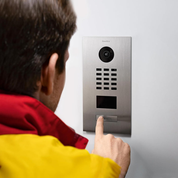 DoorBird D2101V IP Video Türstation, Edelstahl V2A | Video-Türsprechanlage mit 1 Ruftaste, RFID, HD-